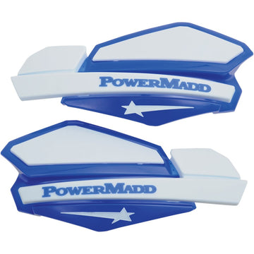 POWERMADD Star Series Handguards - Blue/White 34221