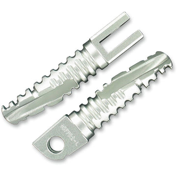 PSR Foot Pegs - Silver - Suzuki '88-'09 05-01202-21