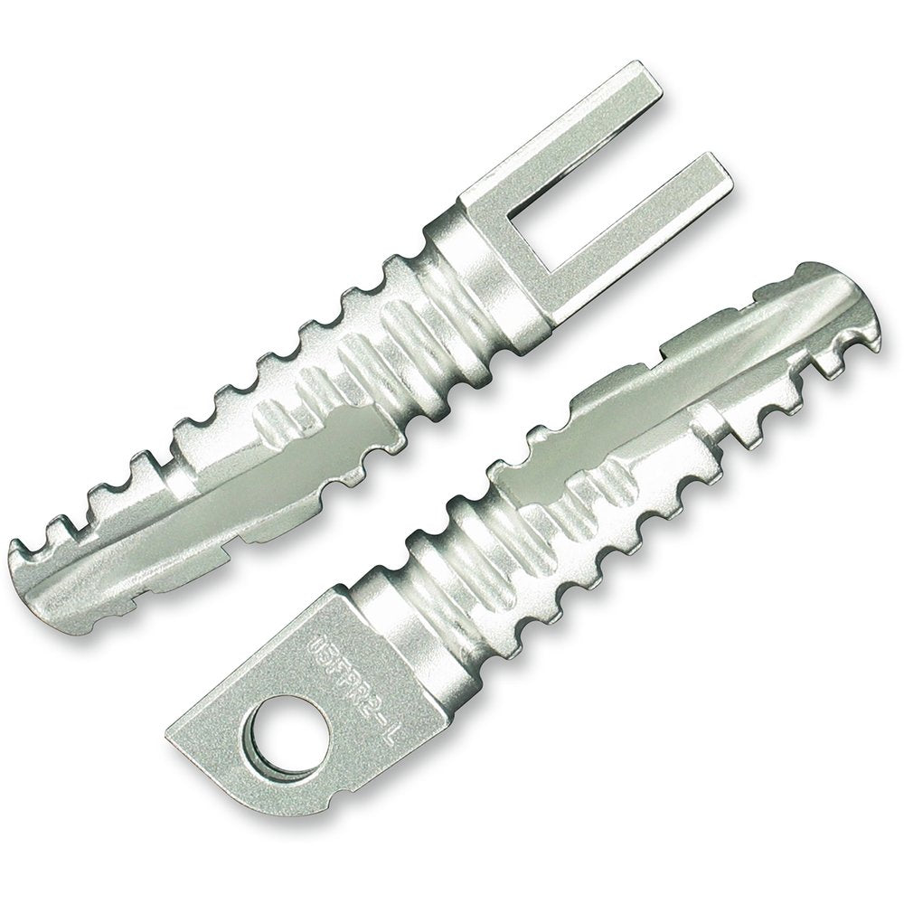 PSR Foot Pegs - Silver - Suzuki '88-'09 05-01202-21