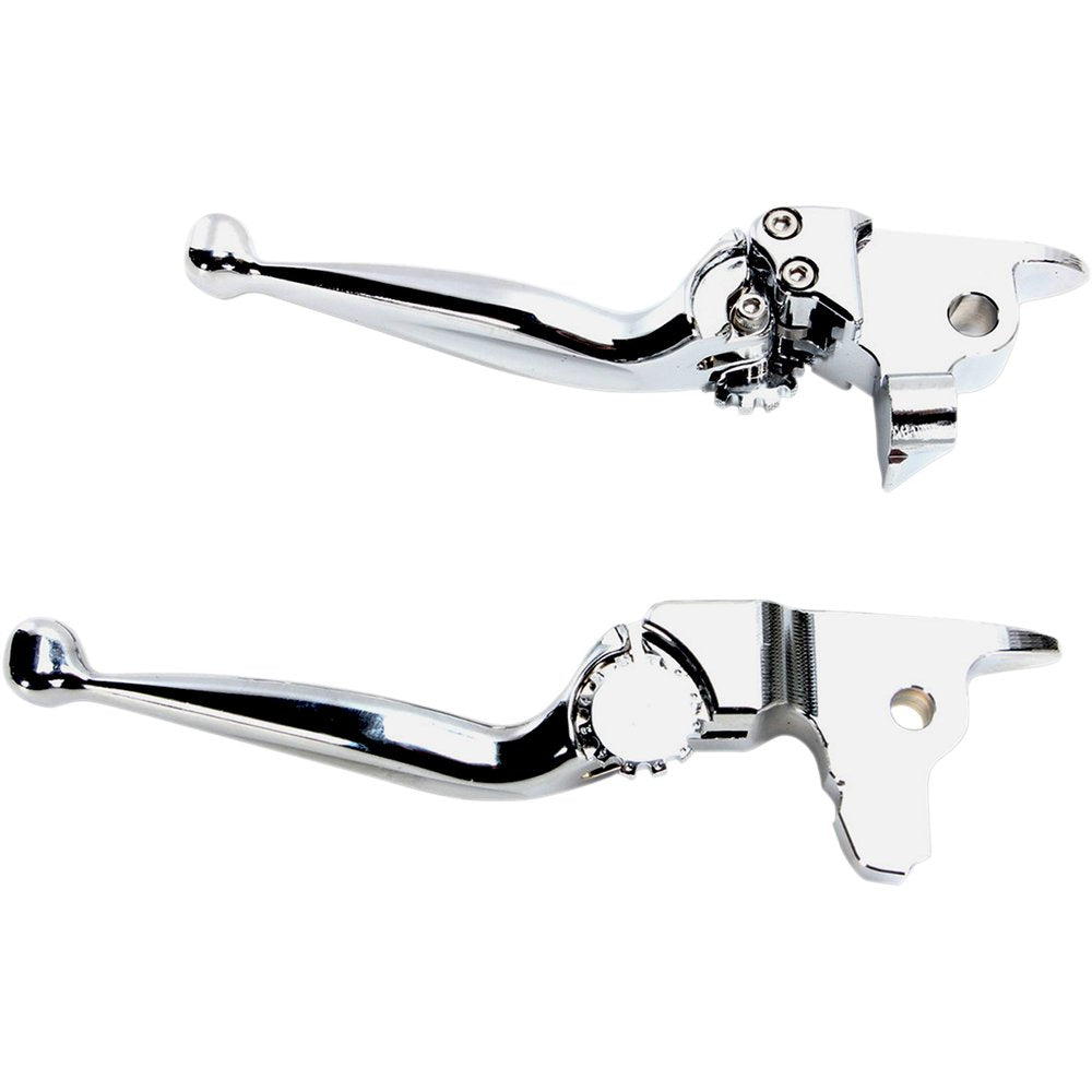 PSR Journey Adjustable Lever Set for Harley Models - Chrome 12-00611-20