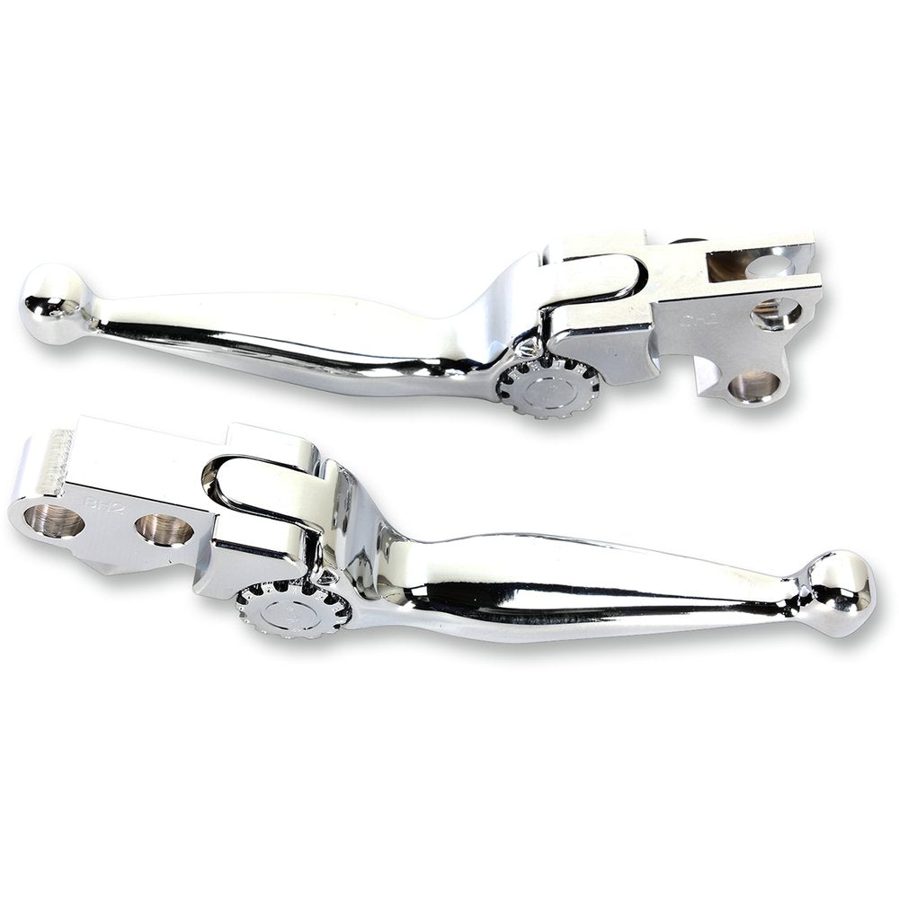 PSR Journey Adjustable Lever Set for Harley Models - Chrome 12-00601-20