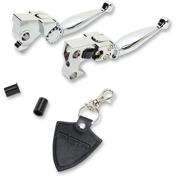PSR Journey Adjustable Lever Set for Harley Models - Chrome 12-00605-20