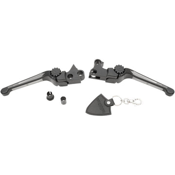 PSR Anthem Adjustable Lever Set for Harley Models - Contrast 12-00651-31