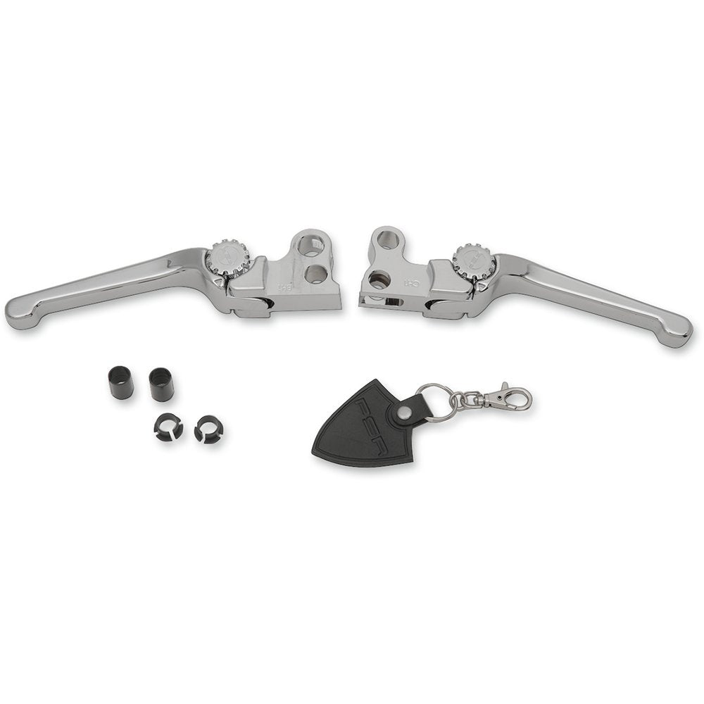 PSR Anthem Adjustable Lever Set for Harley Models - Chrome 12-00650-20