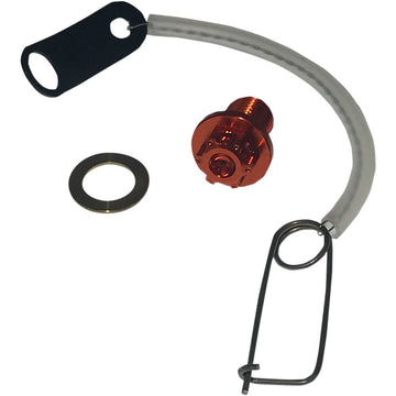 PSR Magnetic Drain Plug - M12 x 1.50 x 15 mm - Orange 00-01946-28