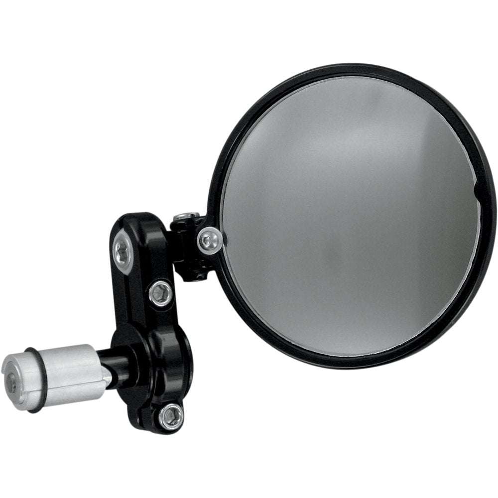 PSR Mirror - Franco/Folded-In - Side View/Bar-End - Round - Black 00-00200-22