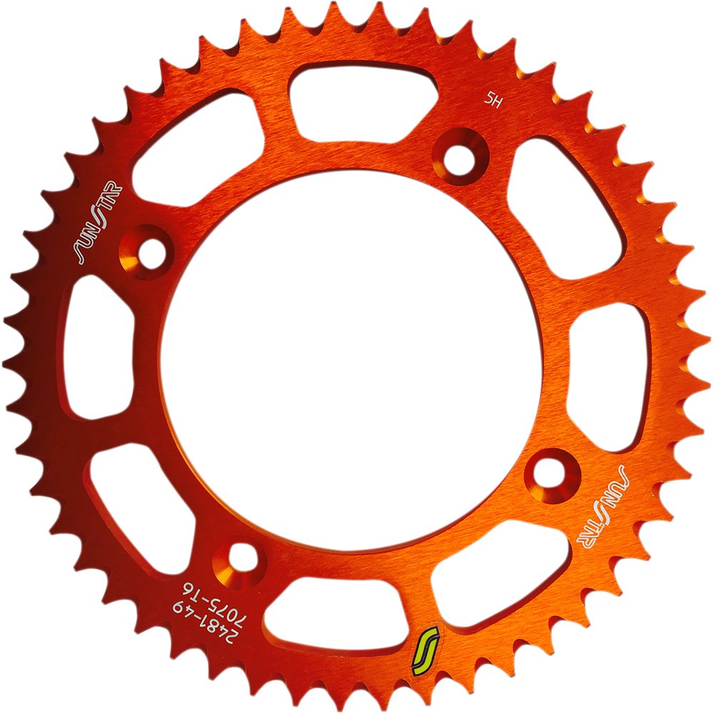 SUNSTAR SPROCKETS Rear Sprocket - 49 Tooth - Gas Gas/Husqvarna/KTM - Works/Orange 5-248149OR