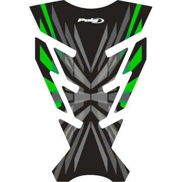 PUIG HI-TECH PARTS Challenge Tank Pad - Green 21752V