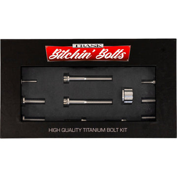 TRASK Bitchin' Bolts Hardware Kit - Titanium - M8 - Peg Mount TM-1050-F