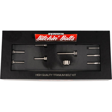 TRASK Bitchin' Bolts Hardware Kit - Titanium - M8 - Motor Mount TM-1050-E