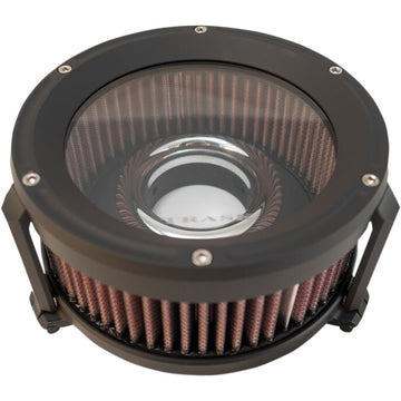 TRASK Assault Charge High-Flow Air Cleaner - Flat Black TM-1023BK