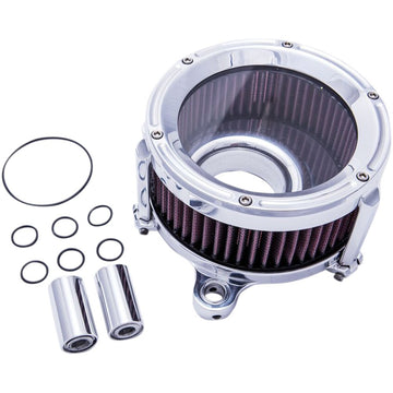 TRASK Assault Charge High-Flow Air Cleaner - Chrome TM-1023CH
