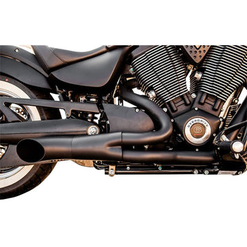 TRASK 2:1 Exhaust - Black - Victory TM-3033BK