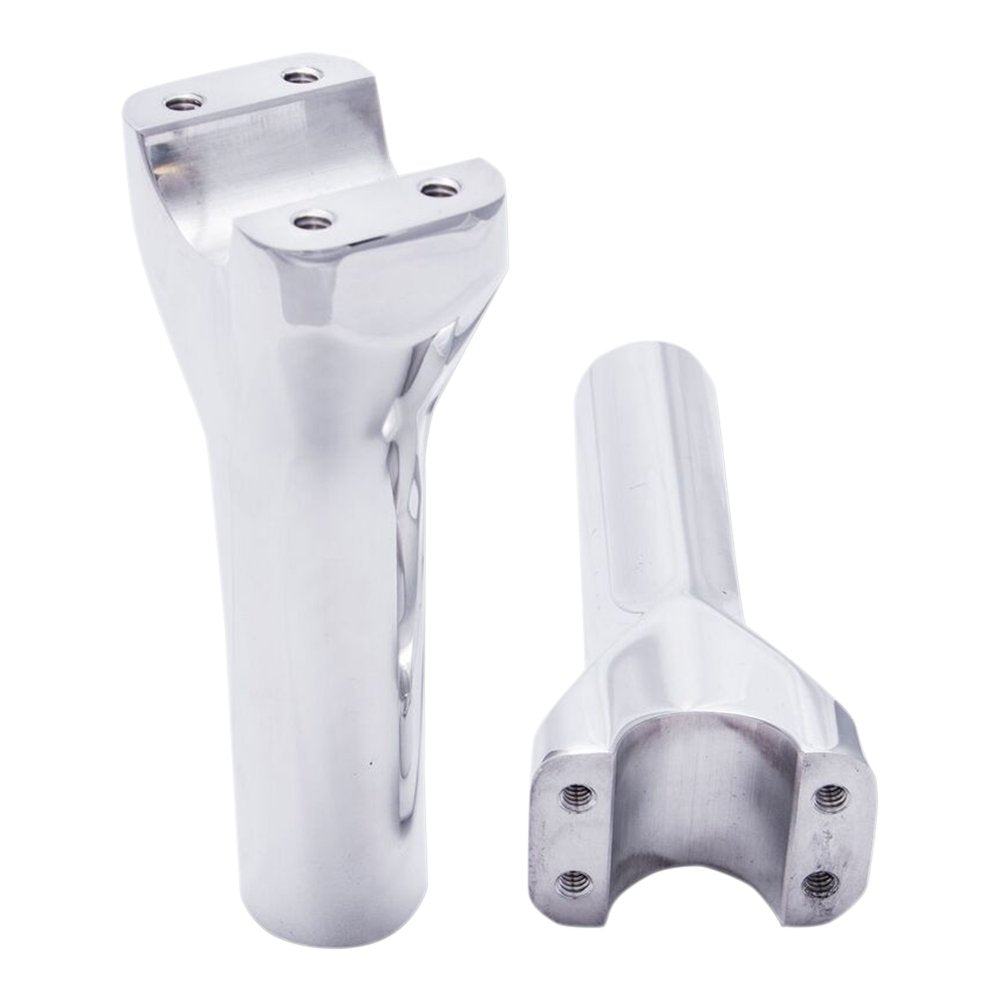 TRASK Assault Handlebar Risers - 4" x 1-1/4" - Chrome TM-8601-4CH
