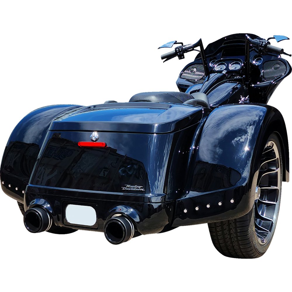 PAUL YAFFE BAGGER NATION Pro Street Rear Fender - Black Plate Frame - No Outlet FPSFK-N-NO-5TB-B