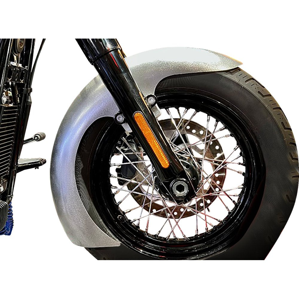 PAUL YAFFE BAGGER NATION Thicky Front Fender - OEM - With Satin Adaptors - M8 Softail? THICK-OEM-M8ST-S