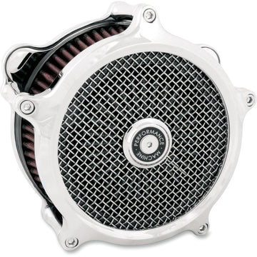 PERFORMANCE MACHINE (PM) Super Gas Air Cleaner Kit - Chrome 0206-2165-CH