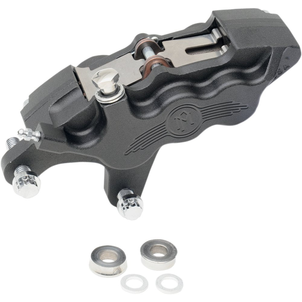 PERFORMANCE MACHINE (PM) 6 Piston Caliper - 11.5" - Left - Black Ops 0051-2915-SMB