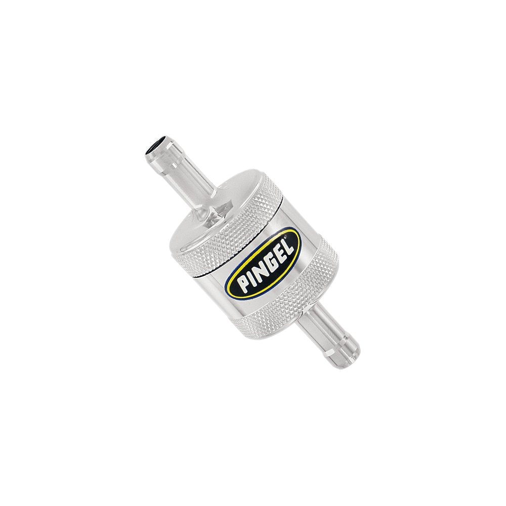 PINGEL Fuel Filter - Short - Chrome - 5/16" SS1C