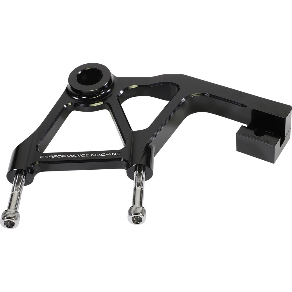 PERFORMANCE MACHINE (PM) Rear Radial Mount Caliper Bracket - Anodized Black 0023-1828AGNM-A-B
