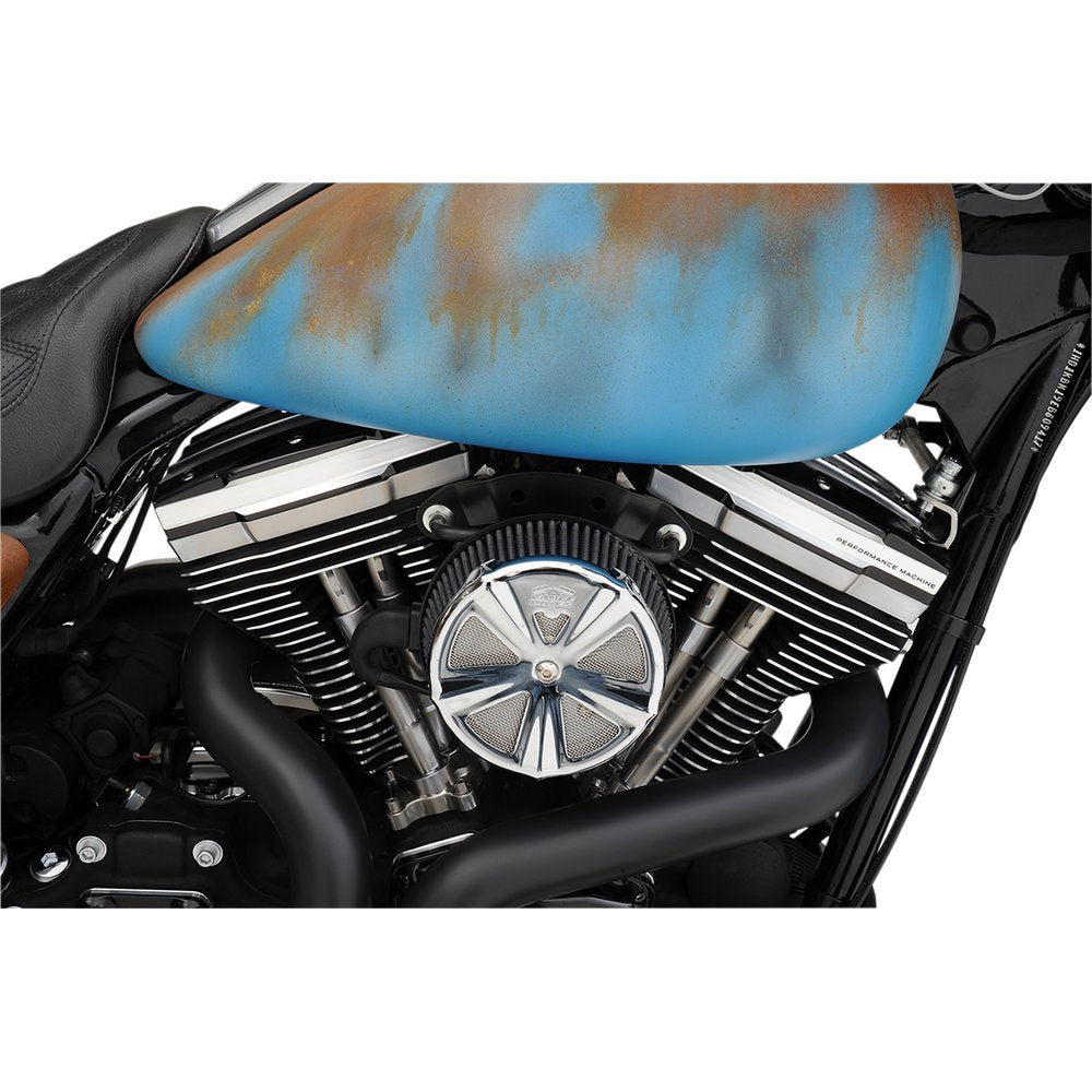 PERFORMANCE MACHINE (PM) Rocker Box Cover - Scalloped - Contrast Cut - Twin Cam 0177-2021-BM