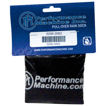 PERFORMANCE MACHINE (PM) Pullover Rain Sock - Black - Fast Air Intake Cleaners 0206-0062