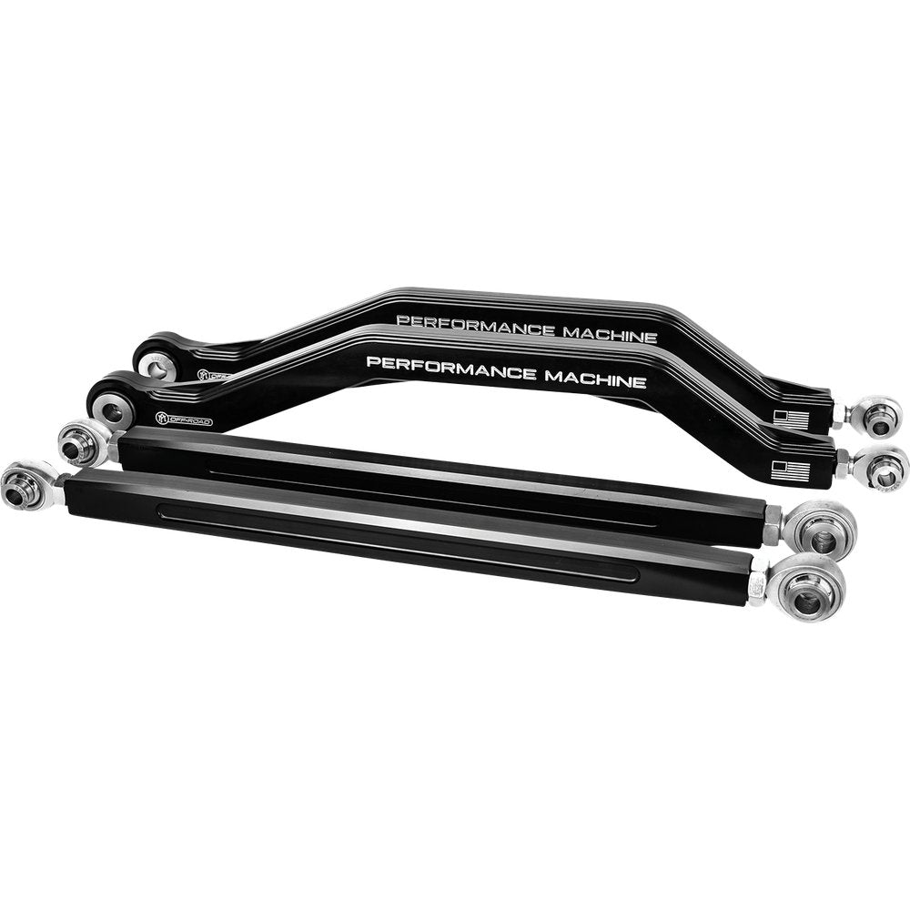 PM OFF-ROAD Radius Rod - High Clearance - Honda - Talon - Black - Contrast Cut 0222-2004-BM