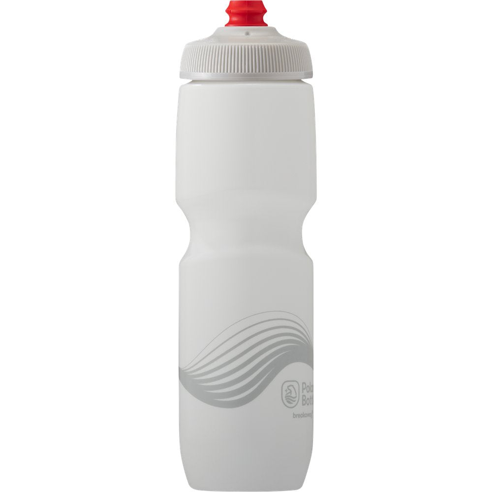 POLAR BOTTLE Breakaway? Bottle - Wave - Ivory/Silver - 30 oz. SWB30OZ02