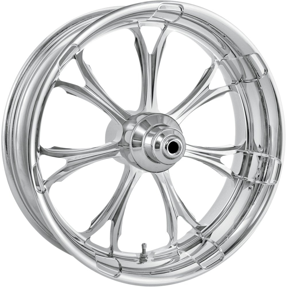 PERFORMANCE MACHINE (PM) Wheel - Paramount - Front - Dual Disc/with ABS - Chrome - 21x3.5 - '08+ FLD 1204-7106R-PARAJ-CH