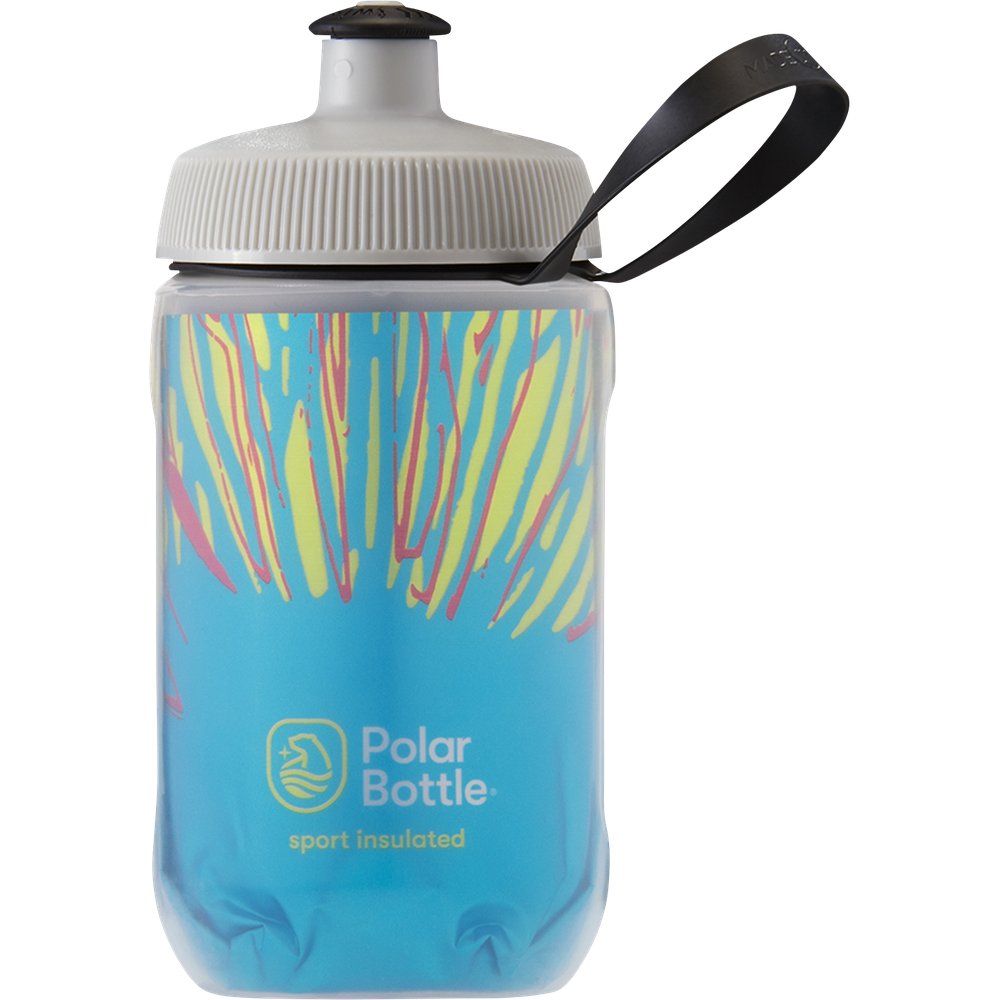 POLAR BOTTLE Kids Sport Insulated Bottle - Fireworks - Azure Blue - 12 oz INS12OZ01