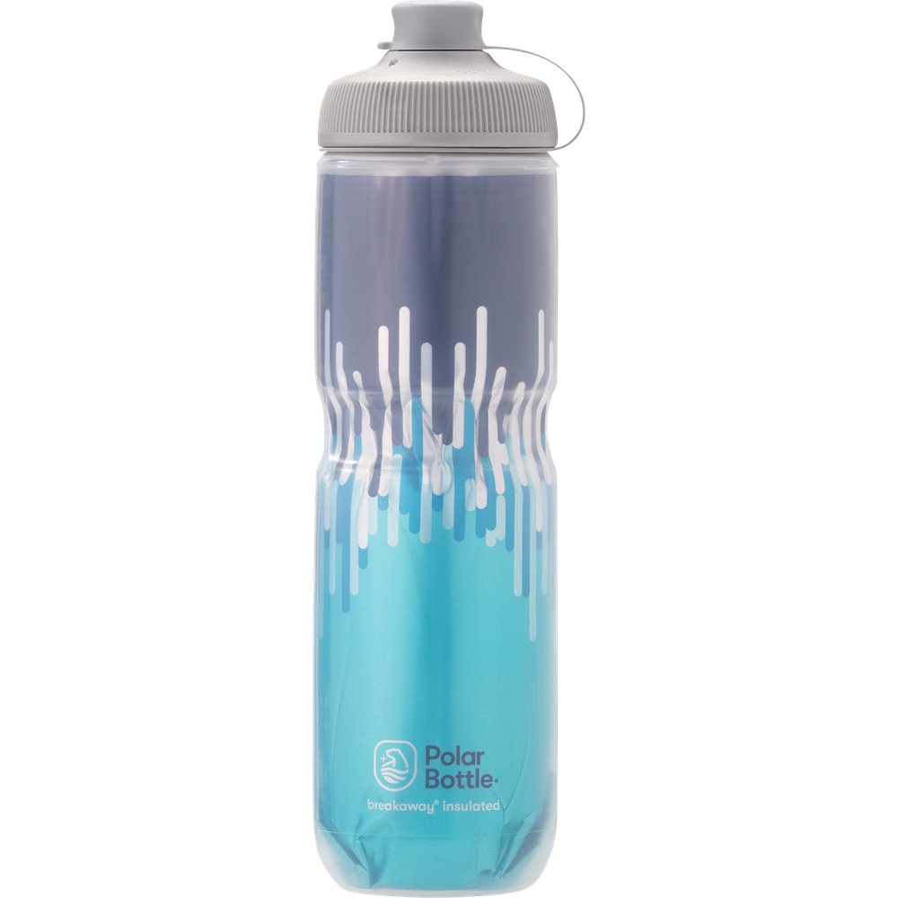 POLAR BOTTLE Breakaway? Muck Insulated Bottle- Zipper - Slate Blue/Turquoise - 24 oz. INB24OZ08MG