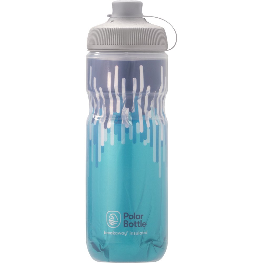 POLAR BOTTLE Breakaway? Muck Insulated Bottle - Zipper - Slate Blue/Turquoise - 20 oz. INB20OZ08MG