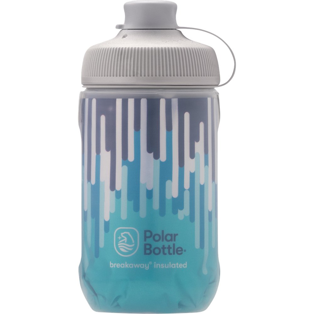 POLAR BOTTLE Breakaway? Muck Insulated Bottle- Zipper - Slate Blue/Turquoise - 12 oz. INB12OZ08MG