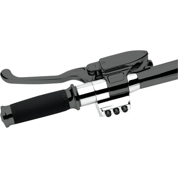 PERFORMANCE MACHINE (PM) Contour Handlebar Control Spacer - Left - Cable Clutch - 1-1/4" Handlebars - Chrome 0011-0751MP-CH