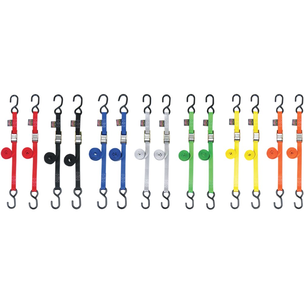 POWERTYE MFG. Standard Tie-Downs - 1" x 5-1/2' - Silver 22264