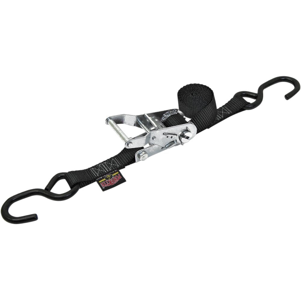 POWERTYE MFG. Ratchet Tie-Down 1" x 6' - Black 32072