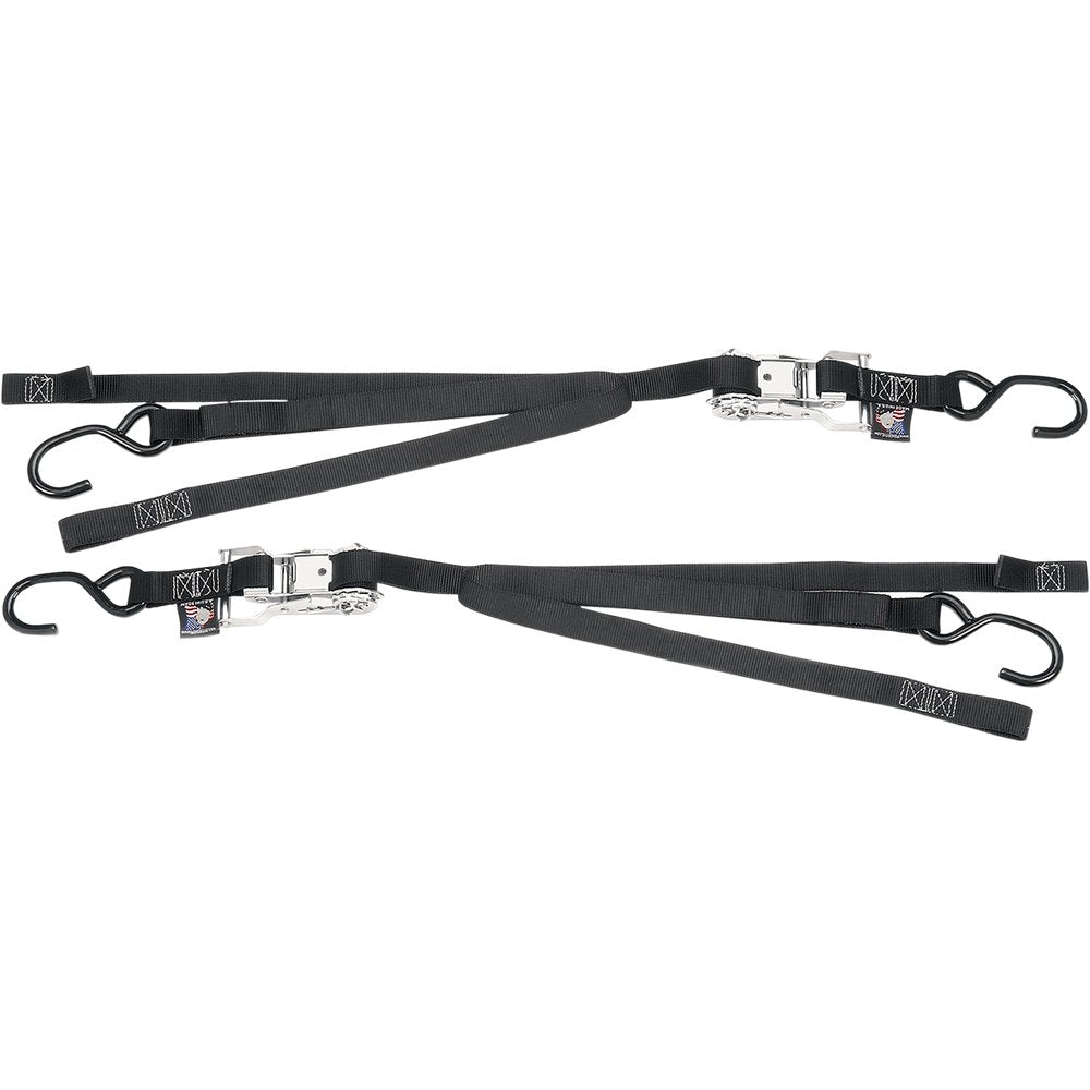 POWERTYE MFG. Ratchet Tie-Down - 1" x 6-1/2' - Black 33722