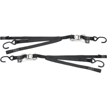 POWERTYE MFG. Ratchet Tie-Down - 1" x 6-1/2' - Black 33722