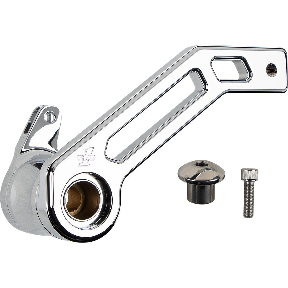 PRO-ONE PERF.MFG. Touring T-Rex Shorty Brake Arm - Chrome - '08-'13 FL 500772