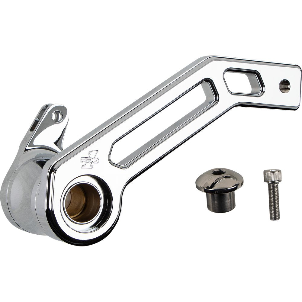 PRO-ONE PERF.MFG. Touring T-Rex Shorty Brake Arm - Chrome - '14-'22 FLHT 500773