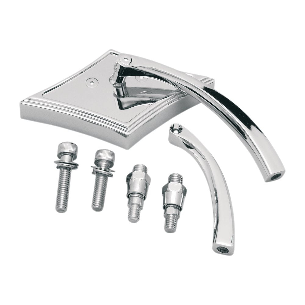 PRO-ONE PERF.MFG. Mirror - Pro-Mini - Side View - Diamond - Chrome - Each 103140