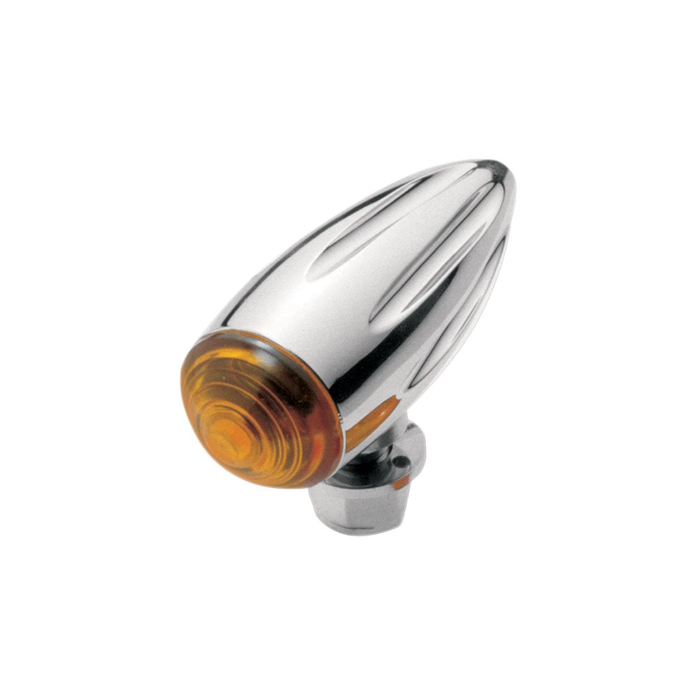 PRO-ONE PERF.MFG. Bullet Marker Light - Chrome/Ball-Milled 400360