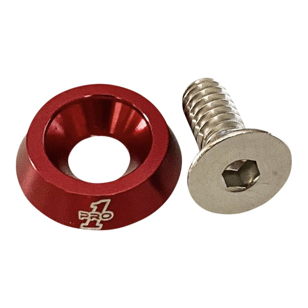 PRO-ONE PERF.MFG. Seat Bolt - 1/4"-20 - Red 100200R