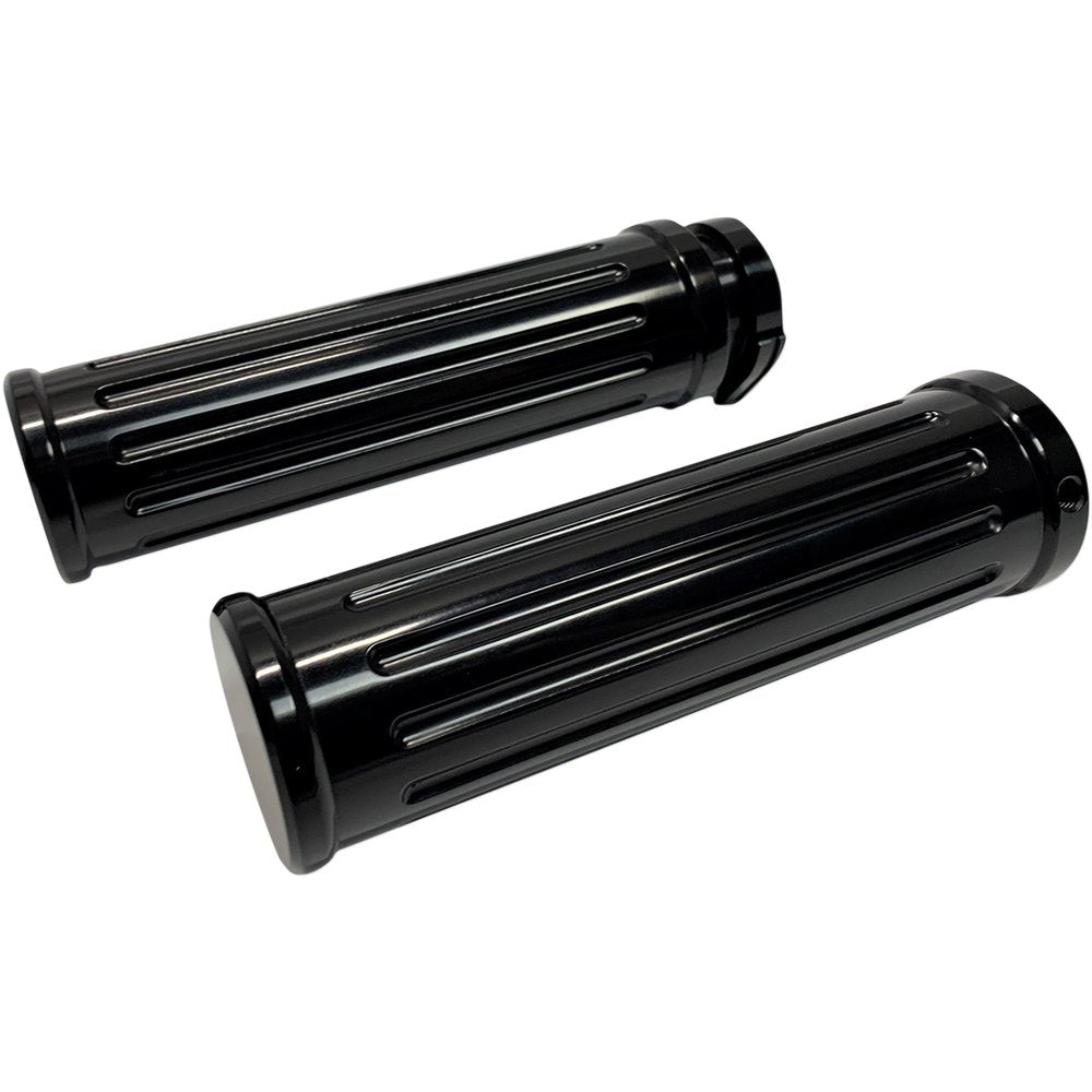 PRO-ONE PERF.MFG. Black Billet Grips - Smooth 500560B