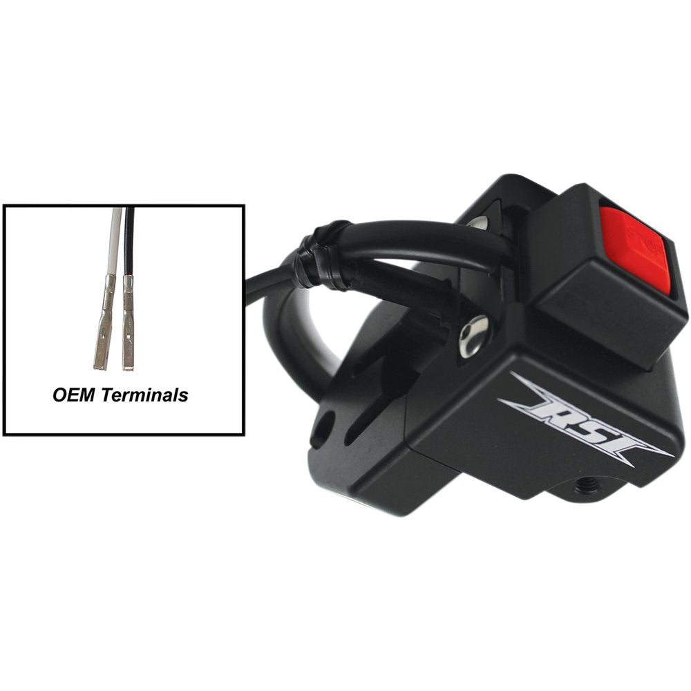 RACE SHOP INC. Billet Throttle Block - Kill Switch - Ski Doo - Black TB-9