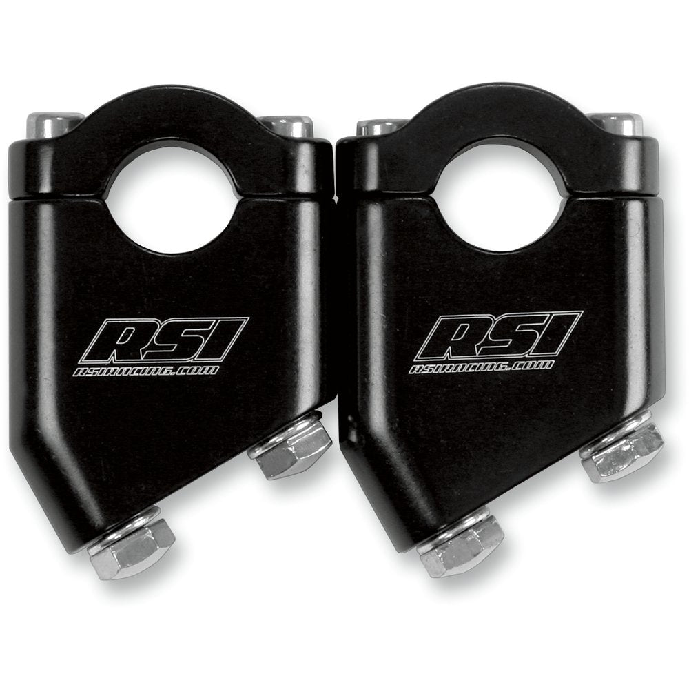 RACE SHOP INC. Angled Handlebar Risers - 40? - 4" - Black AR-4B-30