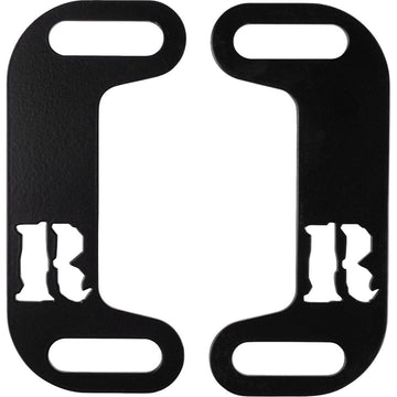 RICKRAK Centering Muffler Brackets - Powder-Coated - Black RR-MCB