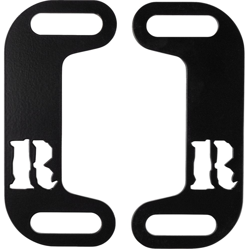 RICKRAK Centering Muffler Brackets - Powder-Coated - Black RR-MCB