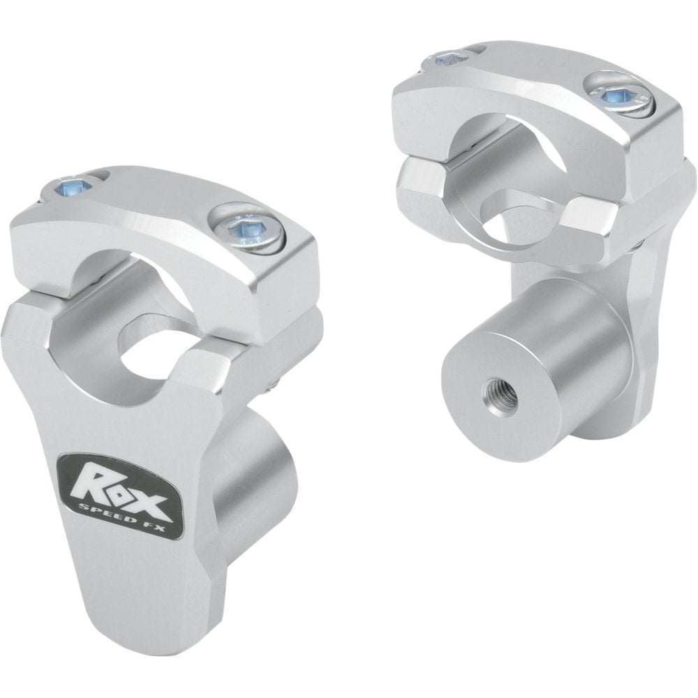 ROX SPEED FX Pivoting Handlebar Risers for 1-1/8" Bar Clamps - 1-3/4" - Chrome 3R-P2PPL