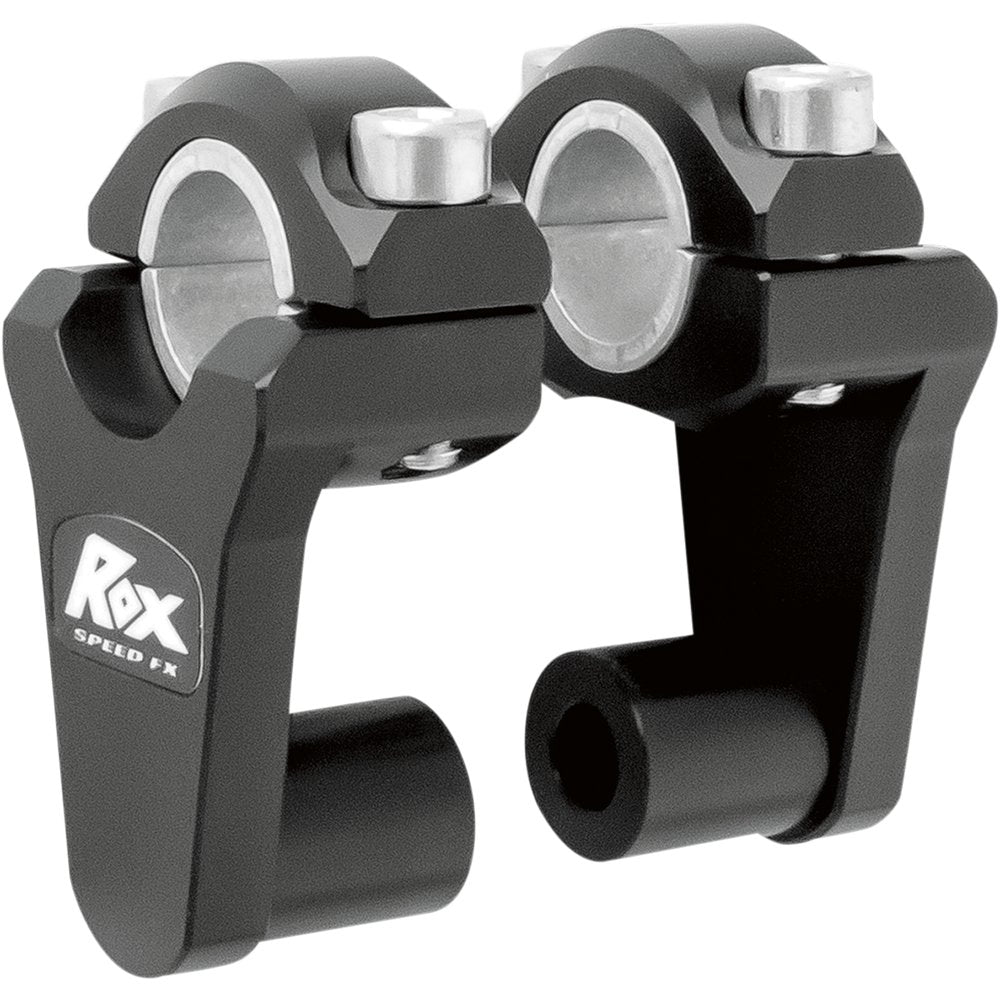ROX SPEED FX Elite Pivoting Handlebar Risers for 7/8" and 1-1/8" Handlebars - 2" - Black 1R-P2SEK